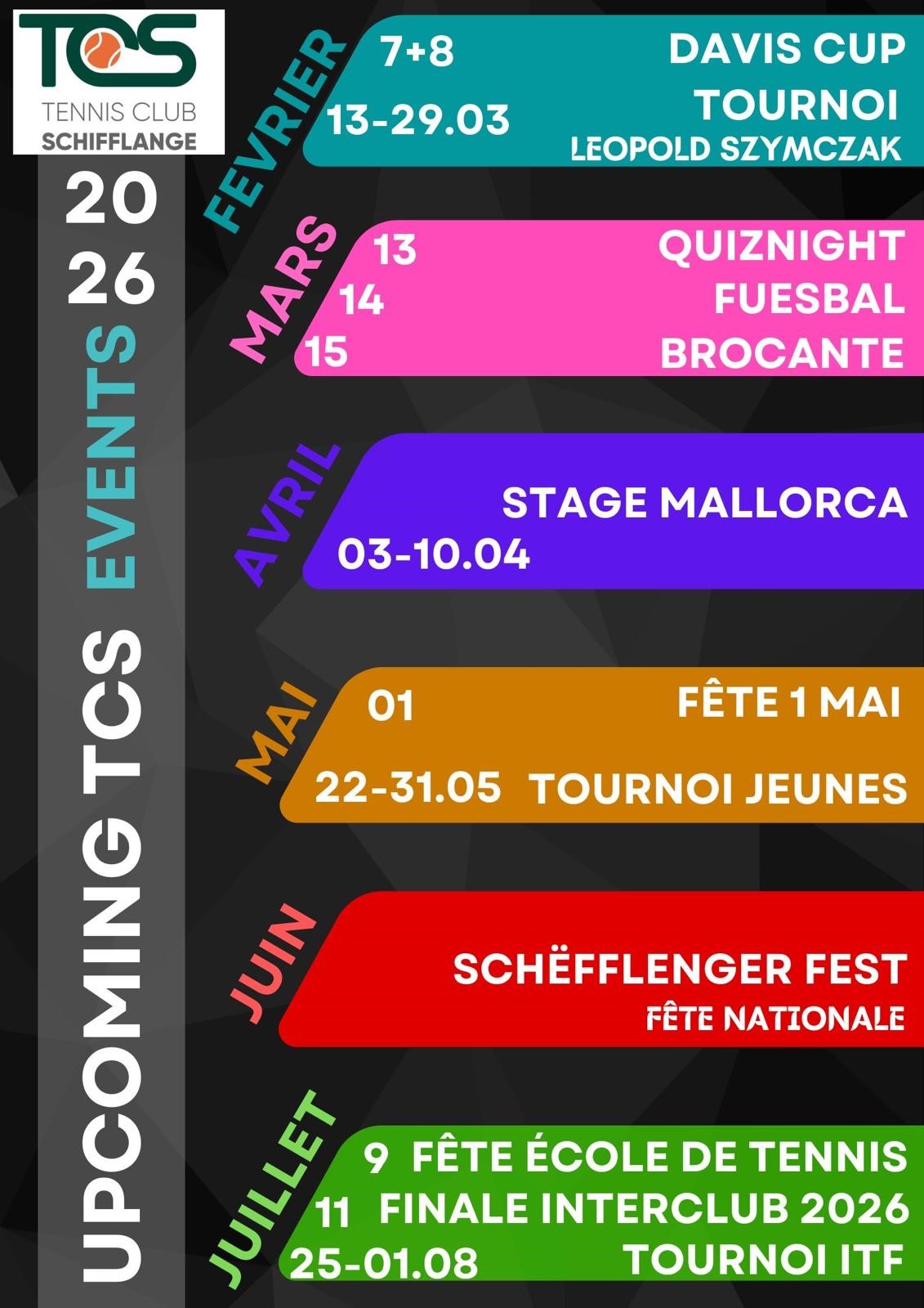 Actualite - Upcoming Events